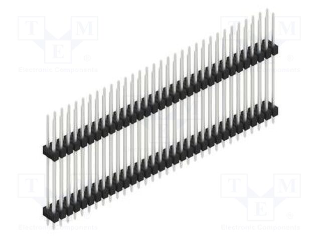 Connector: pin strips; pin header; male; PIN: 64; 2.54mm; THT; 2x32