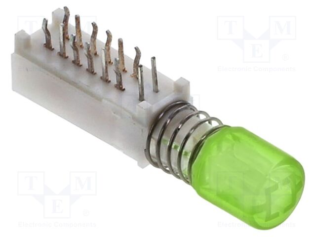 Switch: push-button; Pos: 2; 4PDT; 0.3A/30VDC; transparent; THT; 2N