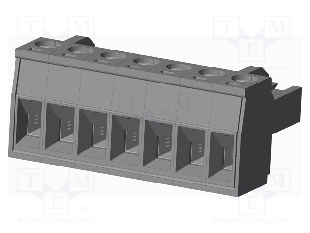 Connector: pluggable terminal block; plug; female; straight; grey