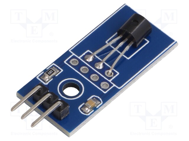 Sensor: atmospheric; temperature; 1-wire,digital; 5VDC; 28x13mm