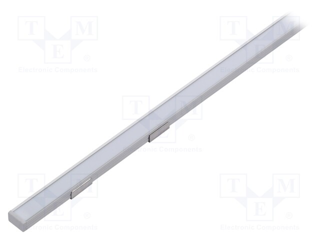 Profiles for LED modules; white; surface; natural; L: 1m; anodized