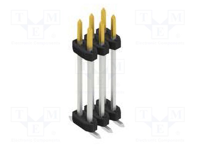Connector: pin strips; pin header; male; PIN: 6; 2mm; SMT; 2x3; 100V