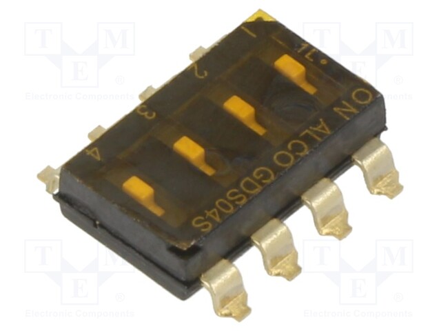 Switch: DIP-SWITCH; Pos: 2; SPST; 0.1A/24VDC; Illumin: none; 100mΩ