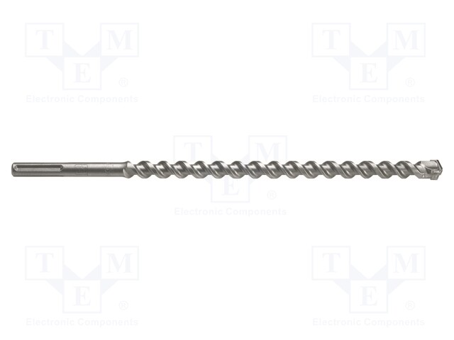 Drill bit; for concrete; Ø: 25mm; L: 920mm; steel; cemented carbide
