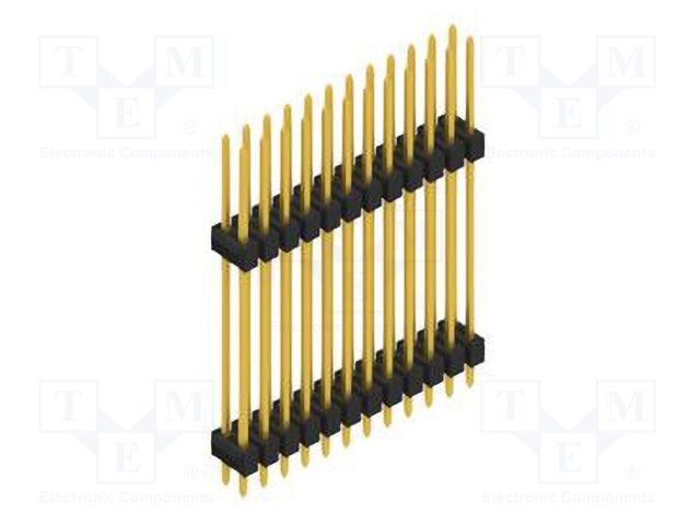 Connector: pin strips; pin header; male; PIN: 24; 2.54mm; THT; 2x12