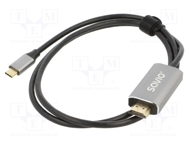 Adapter; HDCP 2.3,HDMI 2.0,USB 3.1; HDMI plug,USB C plug; 1m