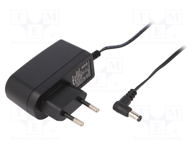 Power supply: switched-mode; 5VDC; 2A; Out: 5,5/2,1; 10W; Plug: EU
