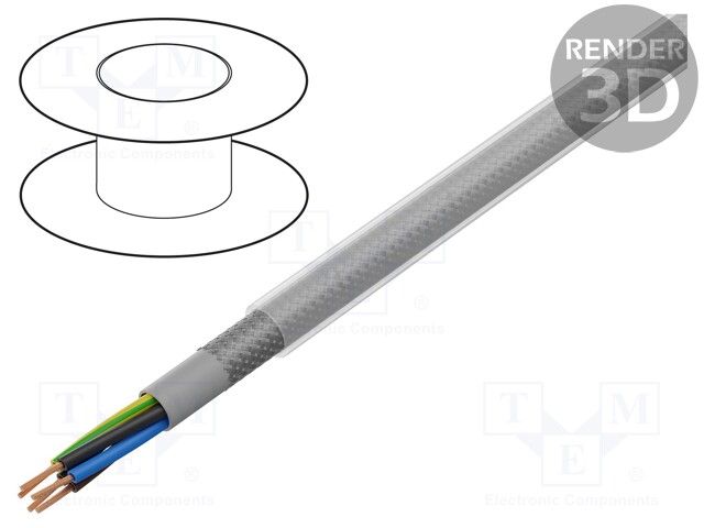 Wire; ÖLFLEX® CLASSIC 100 CY; 5G1mm2; tinned copper braid; PVC