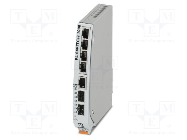 Switch Ethernet; unmanaged; Number of ports: 7; 9÷32VDC; IP30