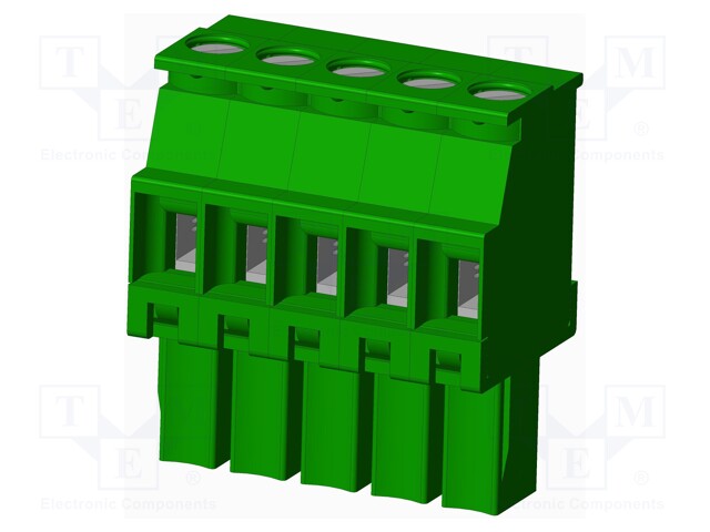 Connector: pluggable terminal block; plug; female; angled 90°