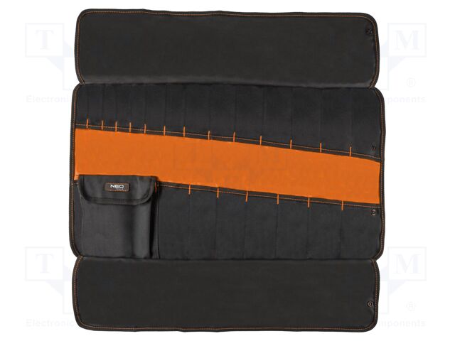 Case; tool case; black-orange; plastic; 370mm