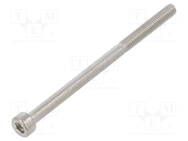 Screw; M3x50; 0.5; Head: cheese head; hex key; HEX 2,5mm; DIN: 912