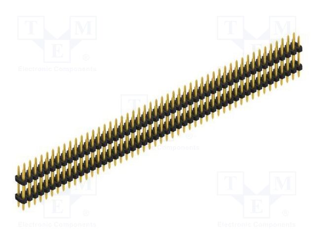 Connector: pin strips; pin header; male; PIN: 98; 2mm; THT; 2x49