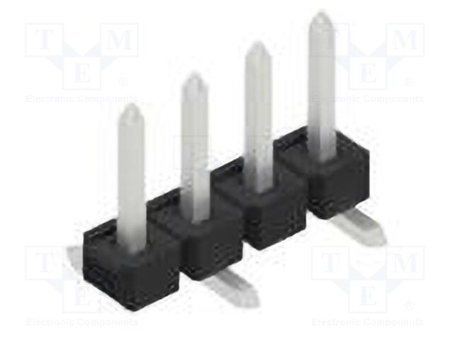 Connector: pin strips; pin header; male; PIN: 4; 2.54mm; SMT; 1x4
