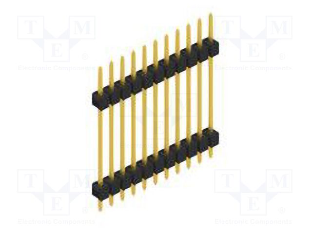 Connector: pin strips; pin header; male; PIN: 11; 2.54mm; THT; 1x11