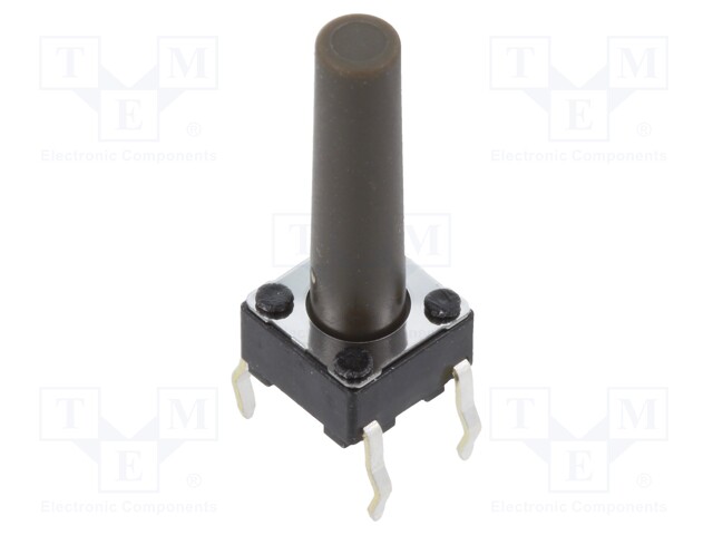 Microswitch TACT; SPST; Pos: 2; 0.05A/12VDC; THT; 1.6N; 6x6x3.5mm