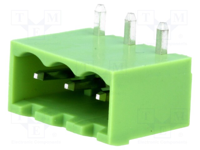 Pluggable terminal block; Contacts ph: 5mm; ways: 3; angled 90°
