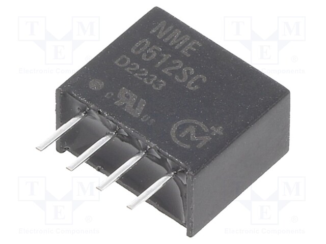 Isolated Board Mount DC/DC Converter, 1kV Isolation, ITE, 1 Output, 1 W, 12 V, 83 mA