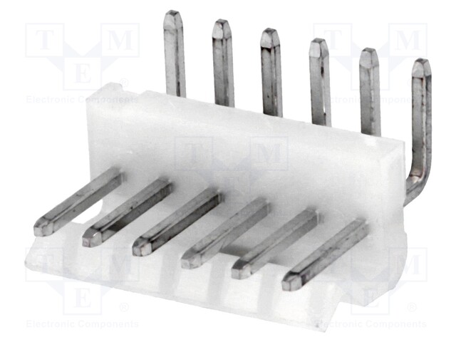Socket; wire-board; male; 3.96mm; PIN: 6; THT; 250V; 7A; tinned; 10mΩ