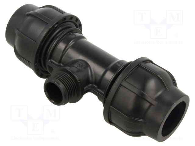Splice terminal: clamping; for PE pipes; Plast; Medium: water