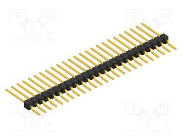 Connector: pin strips; pin header; male; PIN: 25; 2.54mm; SMT; 1x25