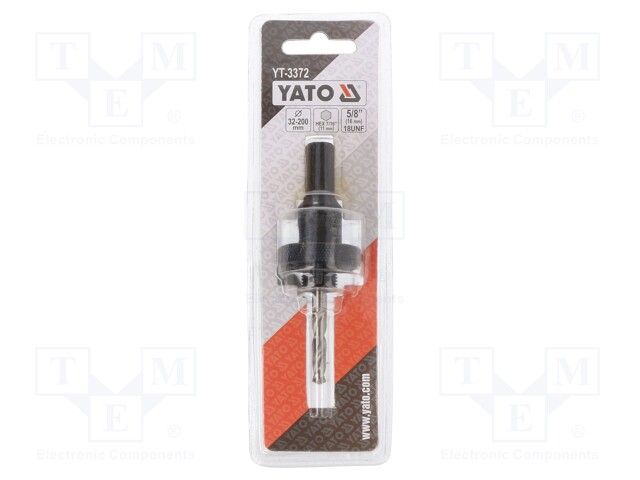 Hole saw adapter; 7/16" (11mm); Thread: 5/8"