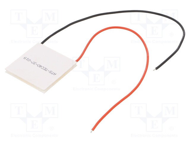 Module: Peltier; 15.4V; 6A; 40x40x3.7mm; 53.3W; Mat: ceramics; 20AWG