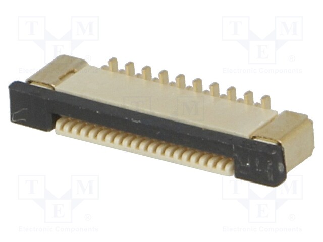 Connector: FFC (FPC); vertical; PIN: 20; ZIF; SMT; 0.5A; 30mΩ; 0.5mm