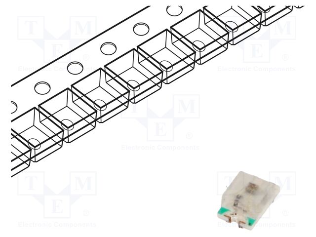 LED; white cold; blinking; 330mcd; 120°; 3÷5V; 20mA; 2x1.25x0.8mm