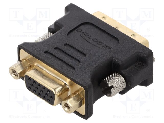 Adapter; D-Sub 15pin socket,DVI-I (24+5) plug,VGA female