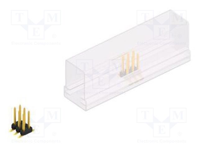 Connector: pin strips; pin header; male; PIN: 6; 2mm; SMT; 2x3; 100V