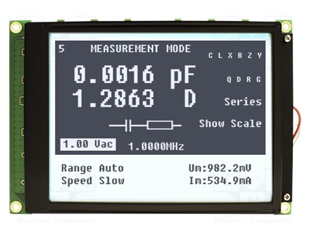 Display: LCD; FSTN Positive; grey; 167x109mm; LED; 5V