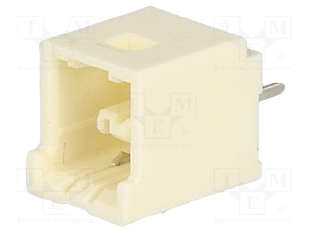 Socket; wire-board; male; CLIK-Mate; 1.5mm; PIN: 2; THT; PCB snap; 2A