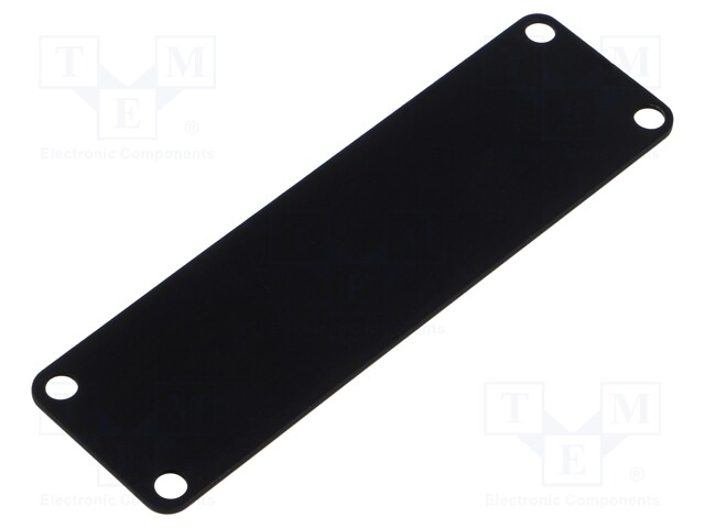 Front panel; aluminium; Series: 1455; HM-1455L; black; 10pcs.