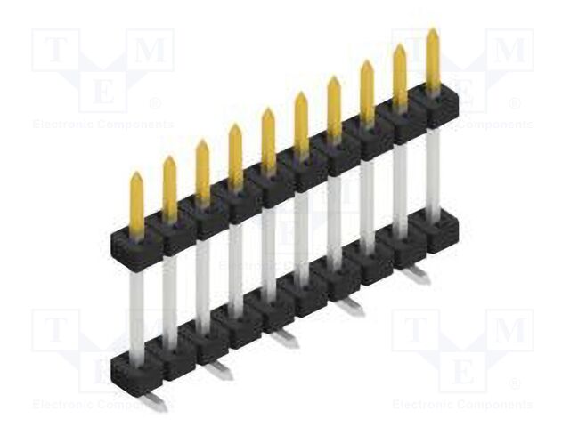Connector: pin strips; pin header; male; PIN: 10; 2mm; SMT; 1x10