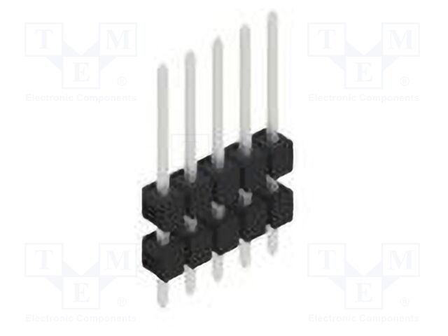 Connector: pin strips; pin header; male; PIN: 5; 2.54mm; THT; 1x5