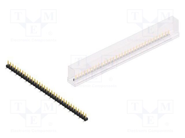 Connector: pin strips; pin header; male; PIN: 33; 2.54mm; SMT; 1x33