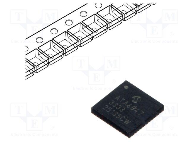 IC: driver; system basis chip SBC; VQFN40; 3.3V; 3÷42VDC