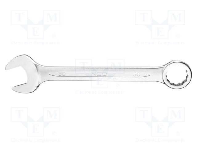 Wrench; combination spanner; 50mm; Chrom-vanadium steel; L: 540mm