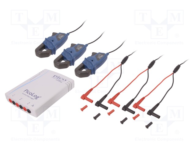 Logger: current; Channels: 3; 24bit; I AC: 0,1÷200A; In.imp: >1MΩ