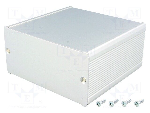 Enclosure: with panel; TUF; X: 105mm; Y: 100mm; Z: 52mm; aluminium