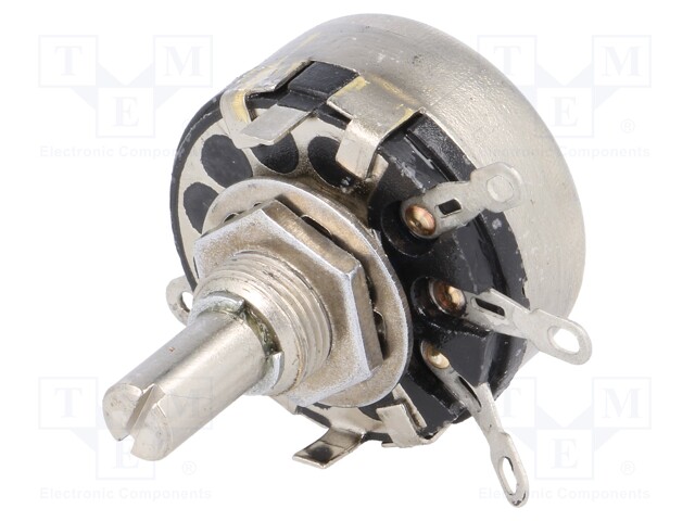 Potentiometer: shaft; single turn; 15kΩ; 2W; ±20%; soldered; 6mm