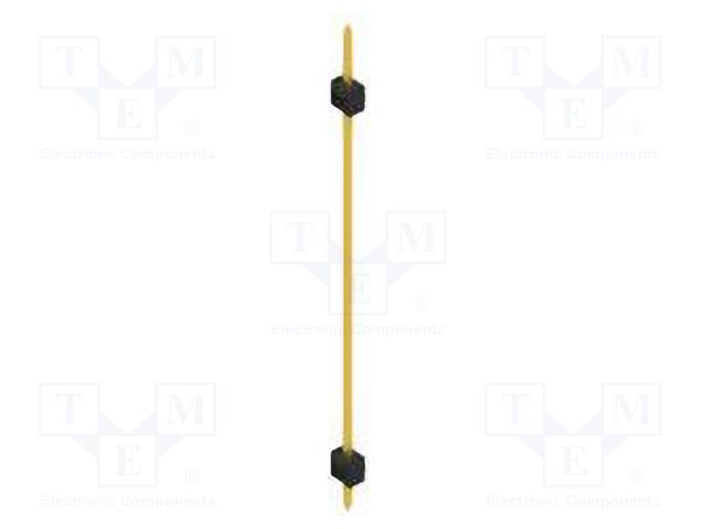 Connector: pin strips; pin header; male; PIN: 1; 2.54mm; THT; 1x1