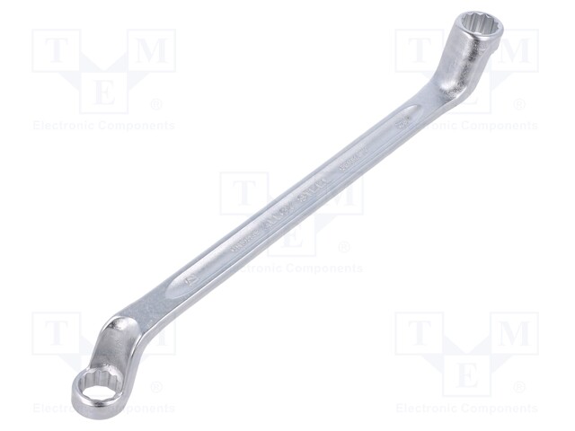 Wrench; box; 12mm,13mm; chromium plated steel; L: 220mm; offset