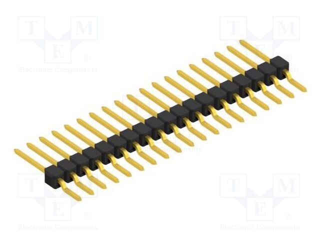Connector: pin strips; pin header; male; PIN: 19; 2.54mm; SMT; 1x19