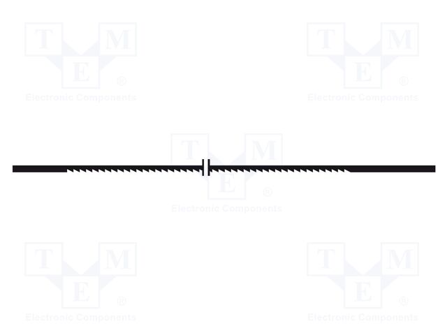 Hacksaw blade; aluminium,wood,plastic; 130mm; 14teeth/inch