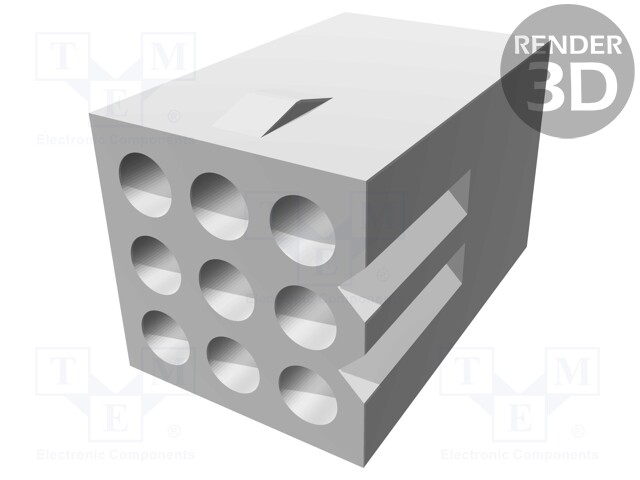 Plug; wire-wire; male/female; Standard .062"; 3.68mm; PIN: 9