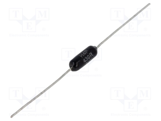 Resistor: metal film; 430Ω; 1W; ±1%; 100ppm/°C; audio
