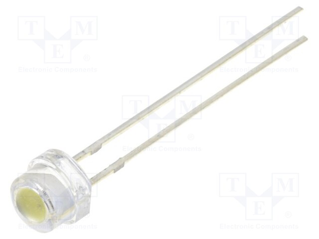 LED; 4.8mm; white cold; 17(typ)lm; 120°; Front: convex; 2.9÷3.6V