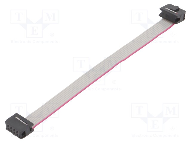 Ribbon cable with IDC connectors; 8x28AWG; Cable ph: 1.27mm